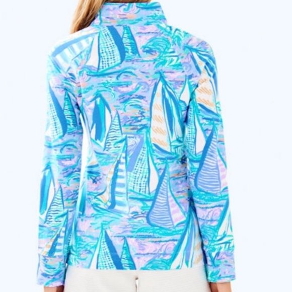 Lilly Pulitzer UPF 50+ Skipper Popover Aboat Time Sz XS - Picture 16 of 16